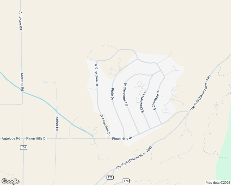 map of restaurants, bars, coffee shops, grocery stores, and more near 10050 Piute Drive in Salida