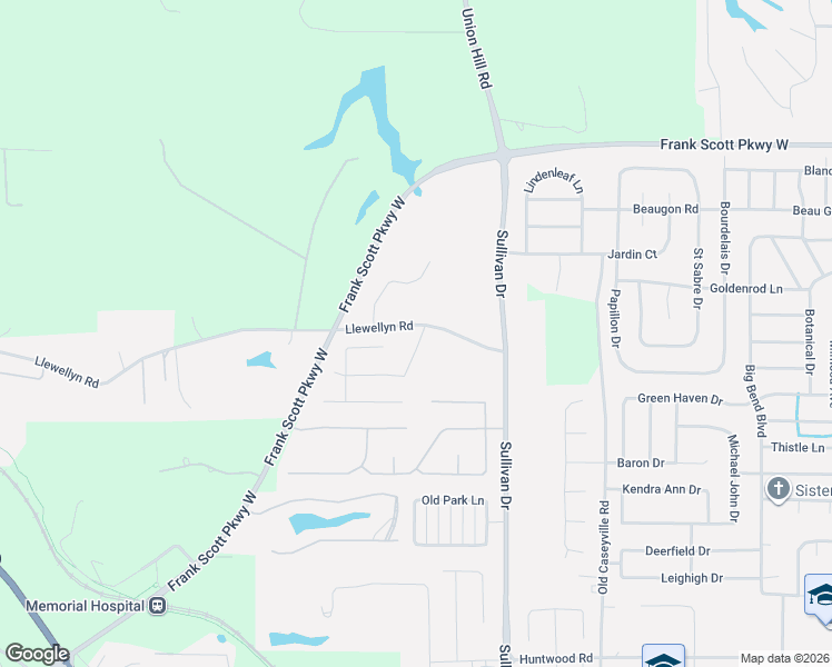 map of restaurants, bars, coffee shops, grocery stores, and more near 1735 Llewellyn Road in Swansea