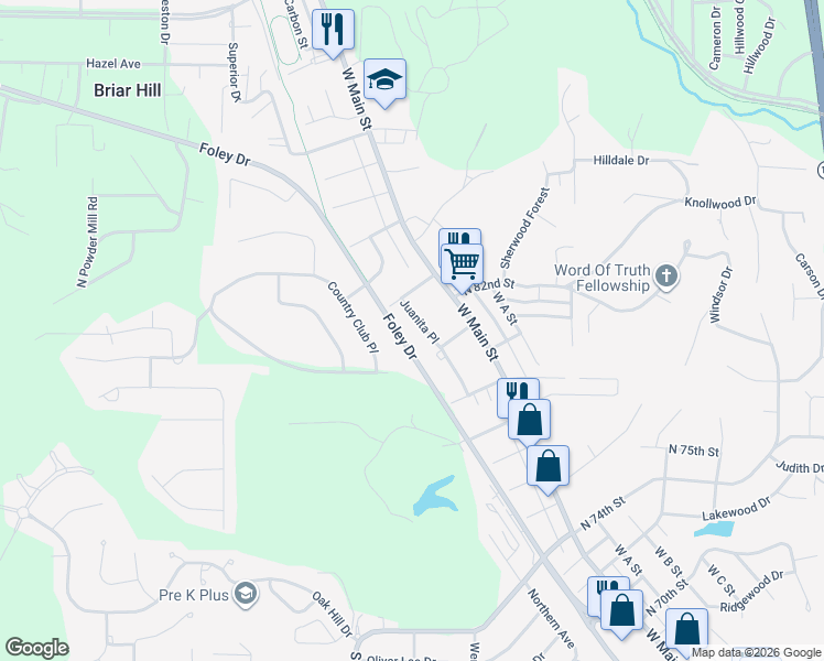 map of restaurants, bars, coffee shops, grocery stores, and more near 10 Juanita Place in Belleville