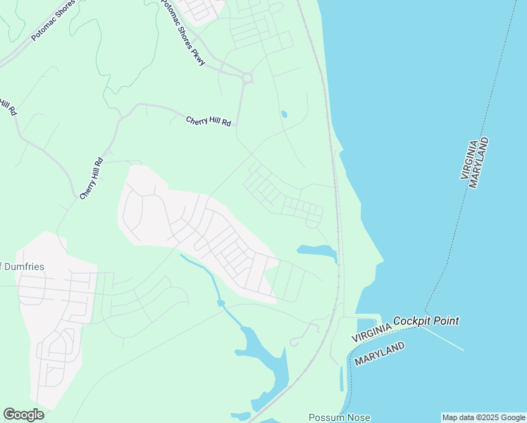 map of restaurants, bars, coffee shops, grocery stores, and more near 1527 Meadowlark Glen Road in Dumfries