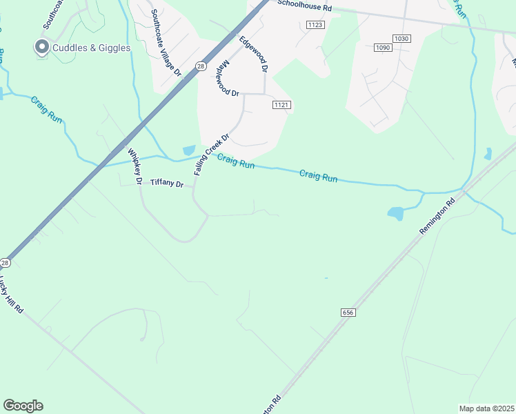 map of restaurants, bars, coffee shops, grocery stores, and more near 11391 Falling Creek Drive in Bealeton