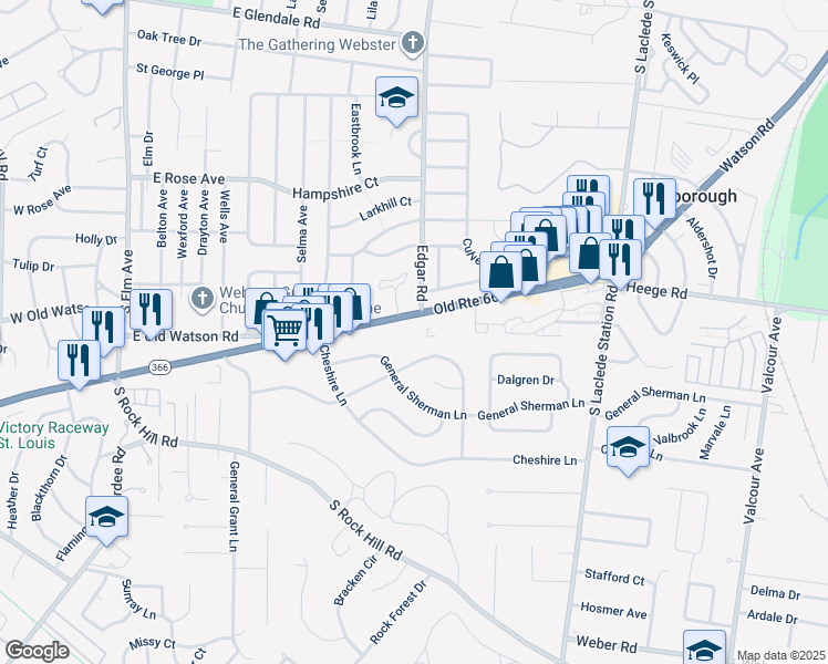 map of restaurants, bars, coffee shops, grocery stores, and more near in 