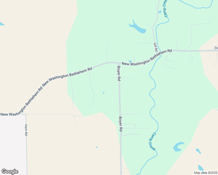 map of restaurants, bars, coffee shops, grocery stores, and more near 25011 Boyer Road in New Washington