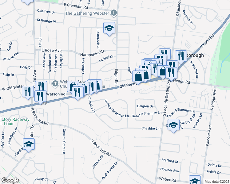 map of restaurants, bars, coffee shops, grocery stores, and more near in 