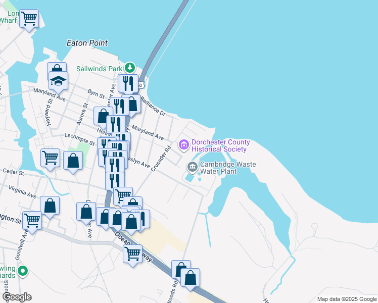 map of restaurants, bars, coffee shops, grocery stores, and more near 904 Smith Street in Cambridge