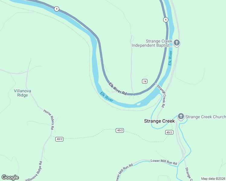 map of restaurants, bars, coffee shops, grocery stores, and more near 2678 Elk River Road in Frametown