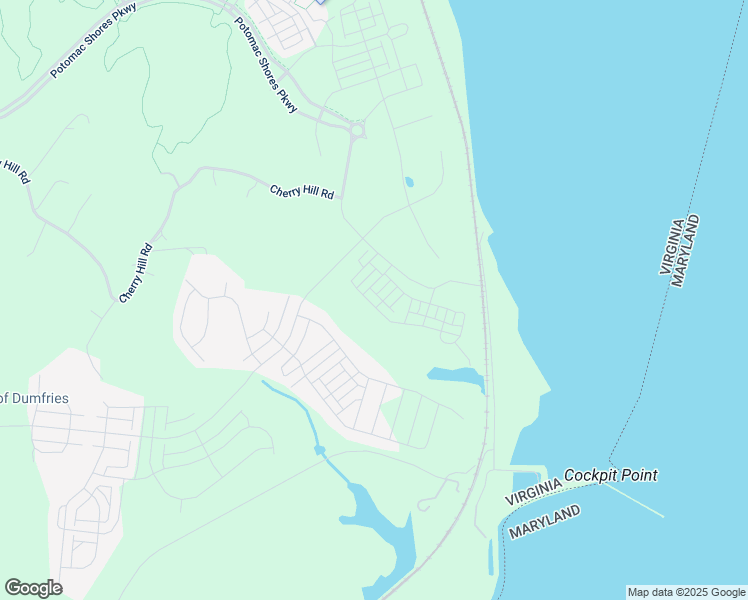 map of restaurants, bars, coffee shops, grocery stores, and more near 1544 Meadowlark Glen Road in Dumfries