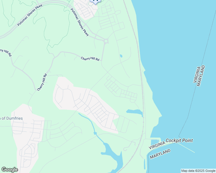 map of restaurants, bars, coffee shops, grocery stores, and more near 17676 Falcon Heights Street in Dumfries
