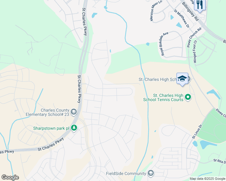 map of restaurants, bars, coffee shops, grocery stores, and more near 11167 Saint Christopher Drive in White Plains