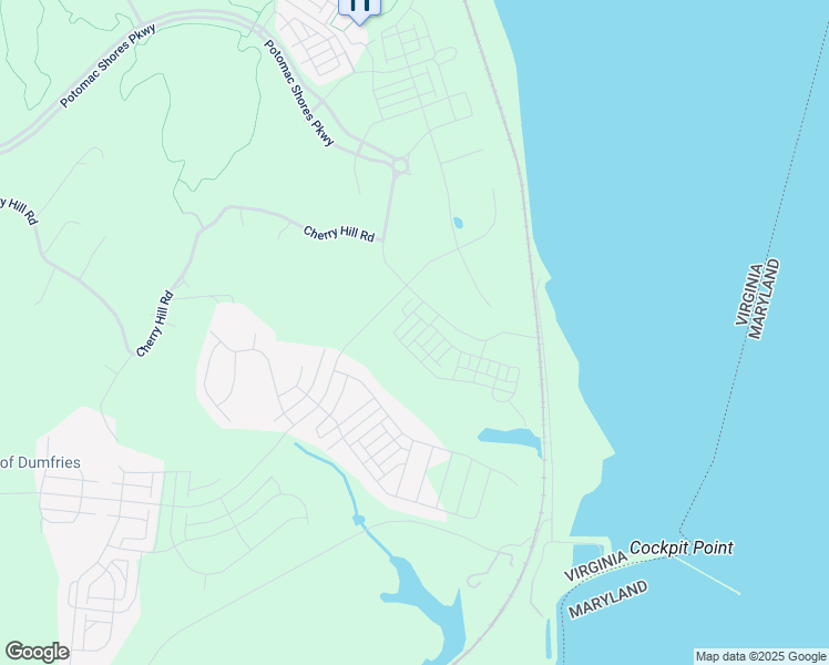 map of restaurants, bars, coffee shops, grocery stores, and more near 17660 Falcon Heights Street in Dumfries