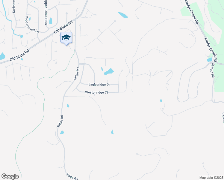 map of restaurants, bars, coffee shops, grocery stores, and more near 518 Eaglesridge Drive in Ballwin