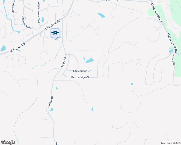 map of restaurants, bars, coffee shops, grocery stores, and more near 518 Eaglesridge Drive in Ballwin