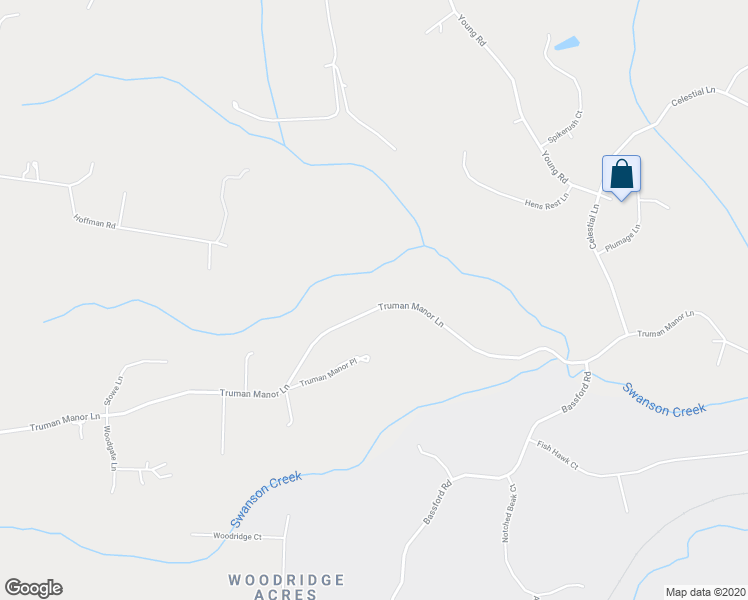 map of restaurants, bars, coffee shops, grocery stores, and more near 15102 Truman Manor Lane in Waldorf