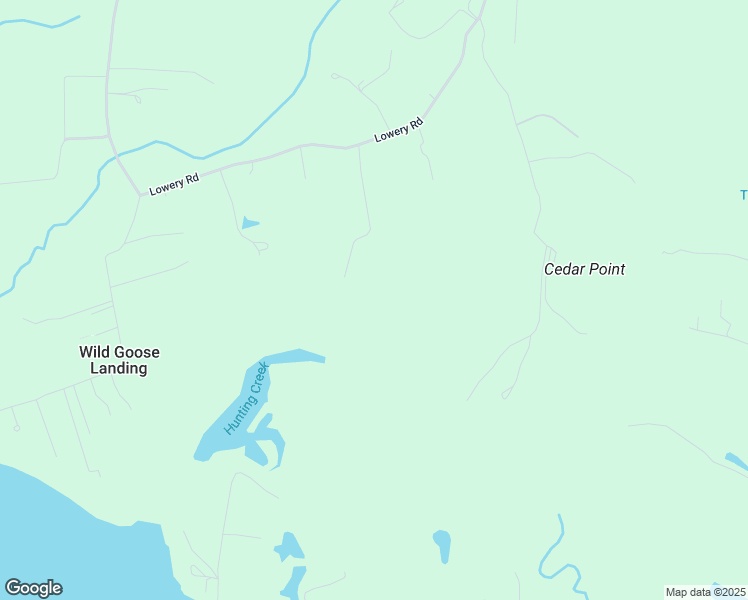 map of restaurants, bars, coffee shops, grocery stores, and more near 2071 Lowery Road in Huntingtown