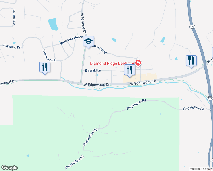 map of restaurants, bars, coffee shops, grocery stores, and more near in Jefferson City