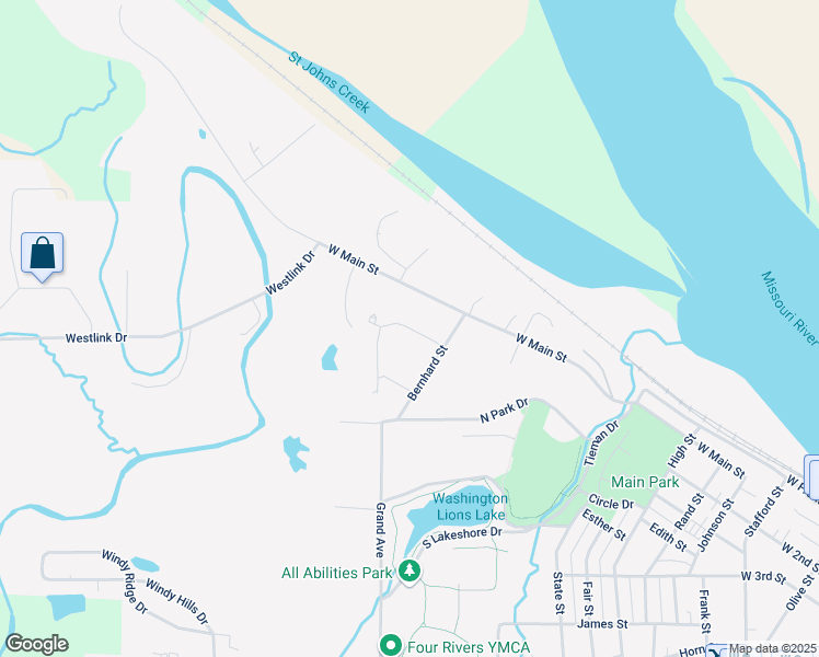 map of restaurants, bars, coffee shops, grocery stores, and more near 1443 Rock Lane in Washington