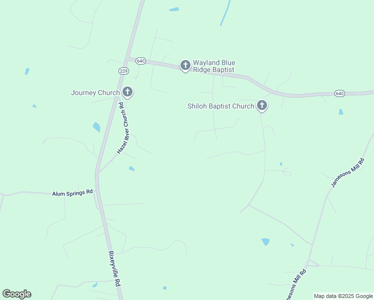 map of restaurants, bars, coffee shops, grocery stores, and more near 9450 Forest Lane in Rixeyville