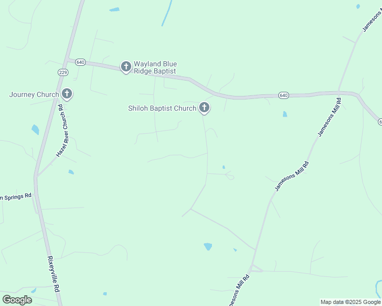 map of restaurants, bars, coffee shops, grocery stores, and more near 18211 Sunnypine Trail in Rixeyville