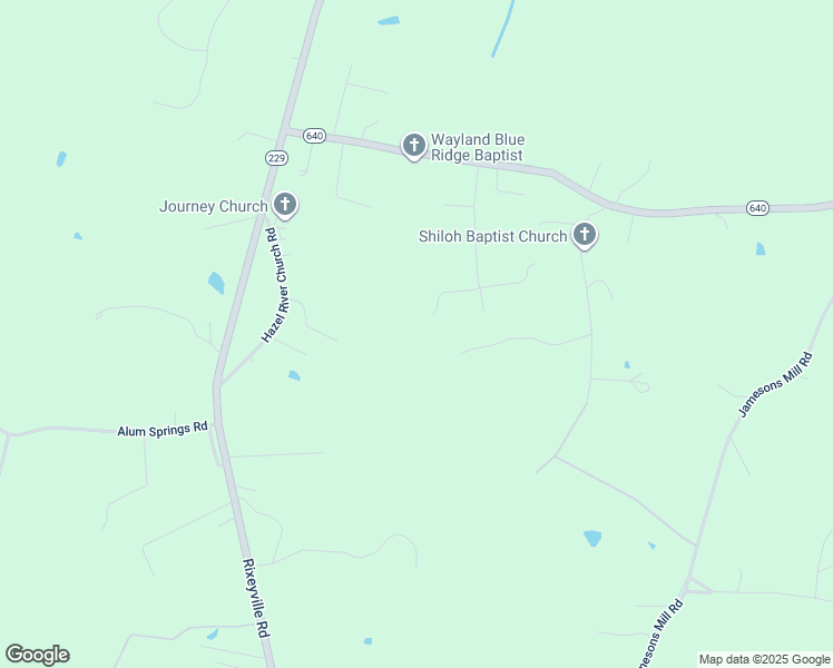 map of restaurants, bars, coffee shops, grocery stores, and more near 9450 Forest Lane in Rixeyville