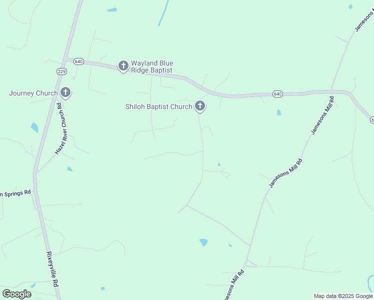 map of restaurants, bars, coffee shops, grocery stores, and more near 18211 Sunnypine Trail in Rixeyville