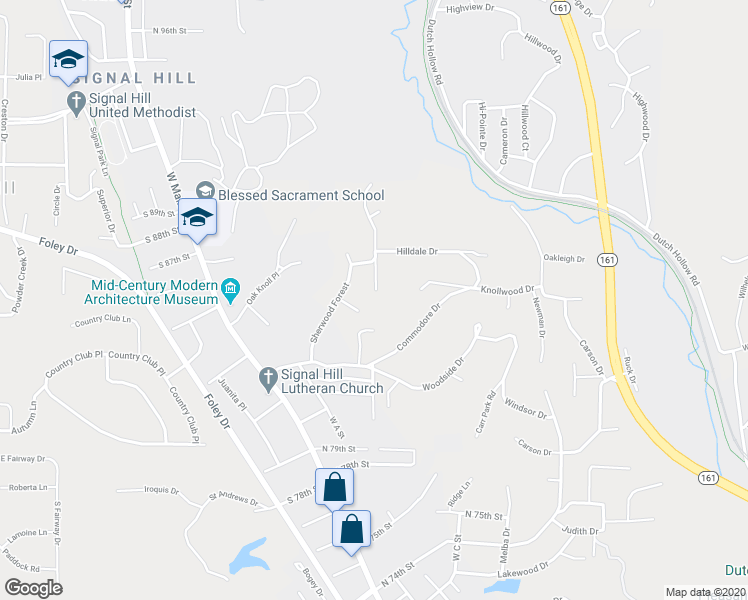 map of restaurants, bars, coffee shops, grocery stores, and more near 5 Valley View Drive in Belleville