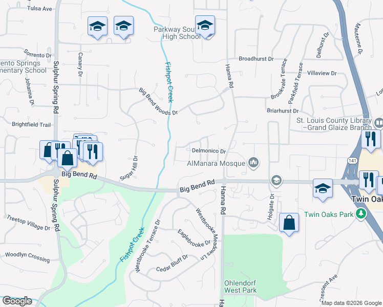 map of restaurants, bars, coffee shops, grocery stores, and more near 980 Claygate Court in Manchester