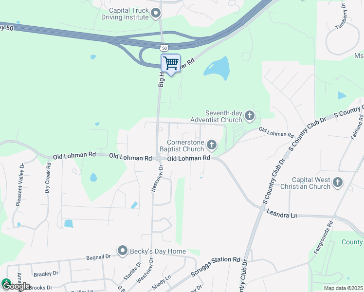 map of restaurants, bars, coffee shops, grocery stores, and more near 5101 Charm Oak Drive in Jefferson City