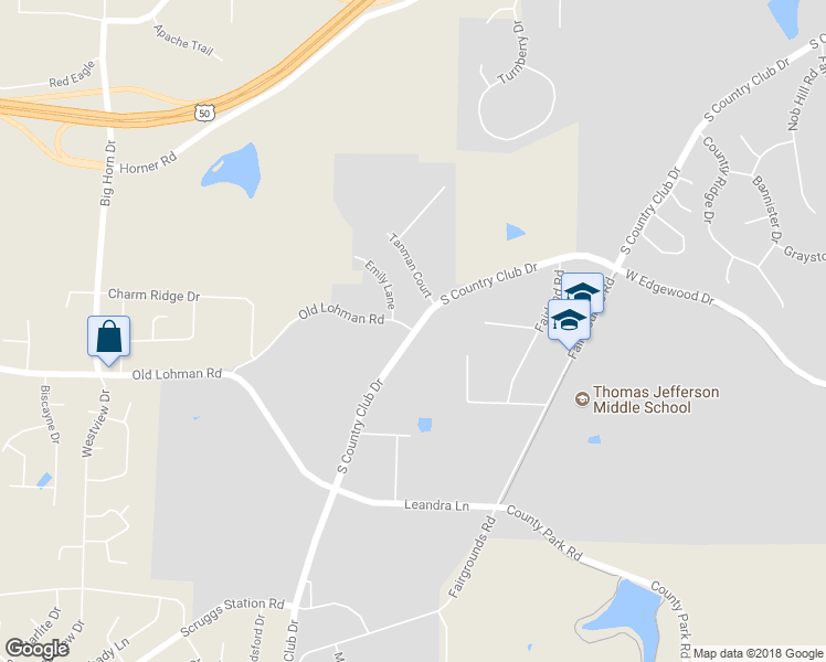 map of restaurants, bars, coffee shops, grocery stores, and more near 4635 Old Lohman Road in Jefferson City