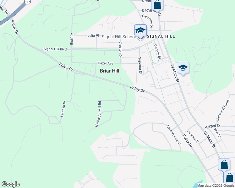 map of restaurants, bars, coffee shops, grocery stores, and more near 5 Powder Creek Drive in Belleville