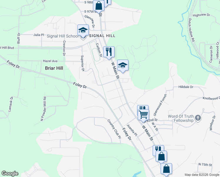 map of restaurants, bars, coffee shops, grocery stores, and more near 28 South 88th Street in Belleville