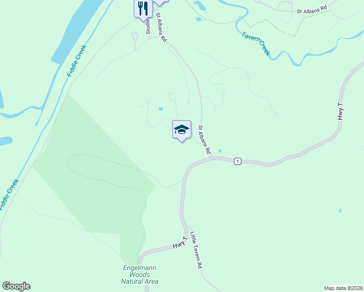map of restaurants, bars, coffee shops, grocery stores, and more near 123 Schoolhouse Road in Franklin County