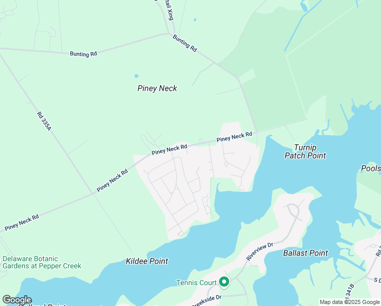 map of restaurants, bars, coffee shops, grocery stores, and more near 30784 Piney Neck Road in Dagsboro