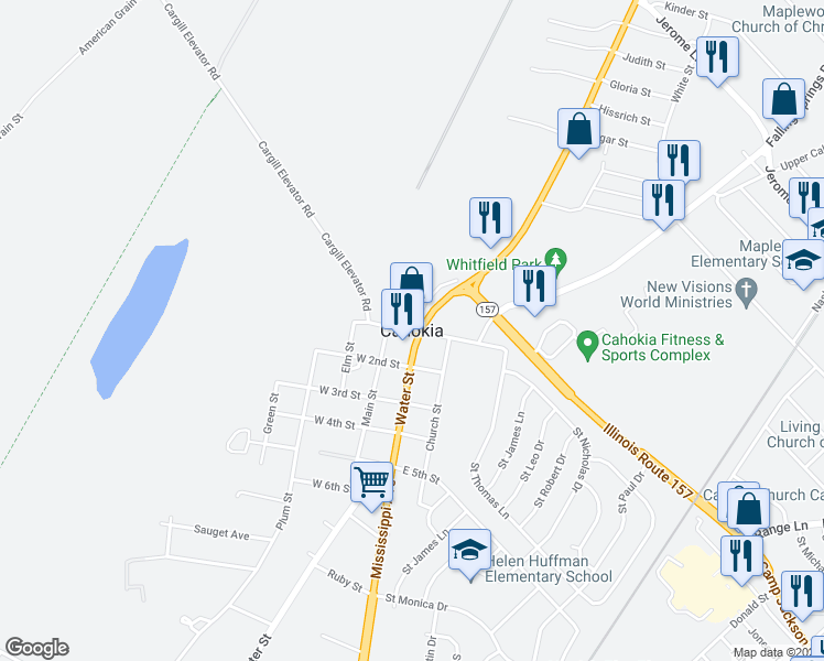 map of restaurants, bars, coffee shops, grocery stores, and more near in 