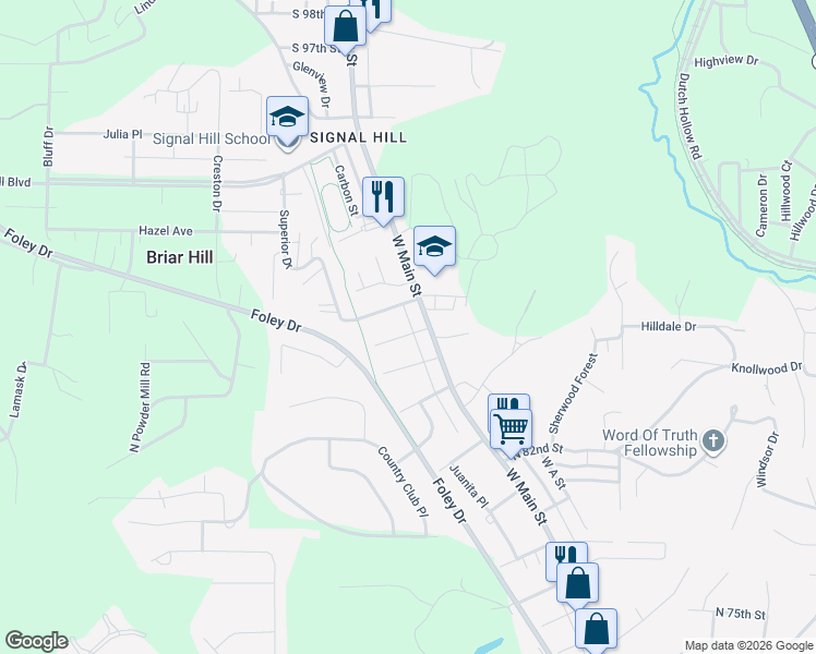map of restaurants, bars, coffee shops, grocery stores, and more near 15 South 87th Street in Belleville