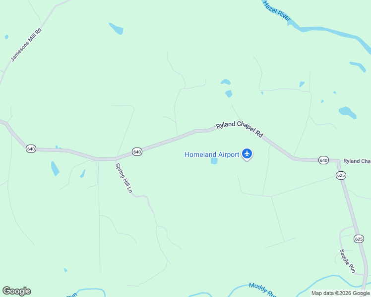 map of restaurants, bars, coffee shops, grocery stores, and more near 17020 Ryland Chapel Road in Rixeyville