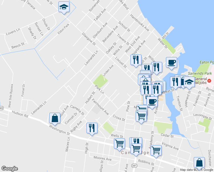 map of restaurants, bars, coffee shops, grocery stores, and more near 416 Camper St in Cambridge