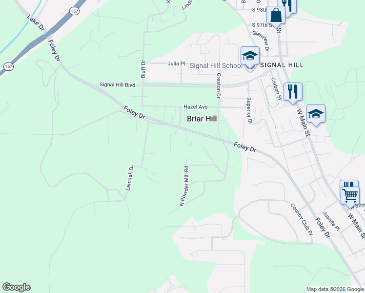 map of restaurants, bars, coffee shops, grocery stores, and more near 12 Frederick Lane in Belleville