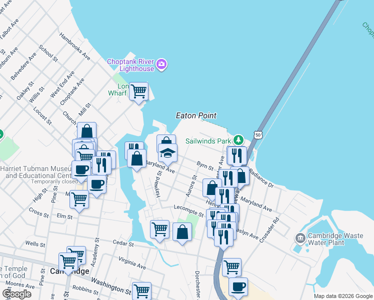 map of restaurants, bars, coffee shops, grocery stores, and more near Cambridge Landing in Cambridge