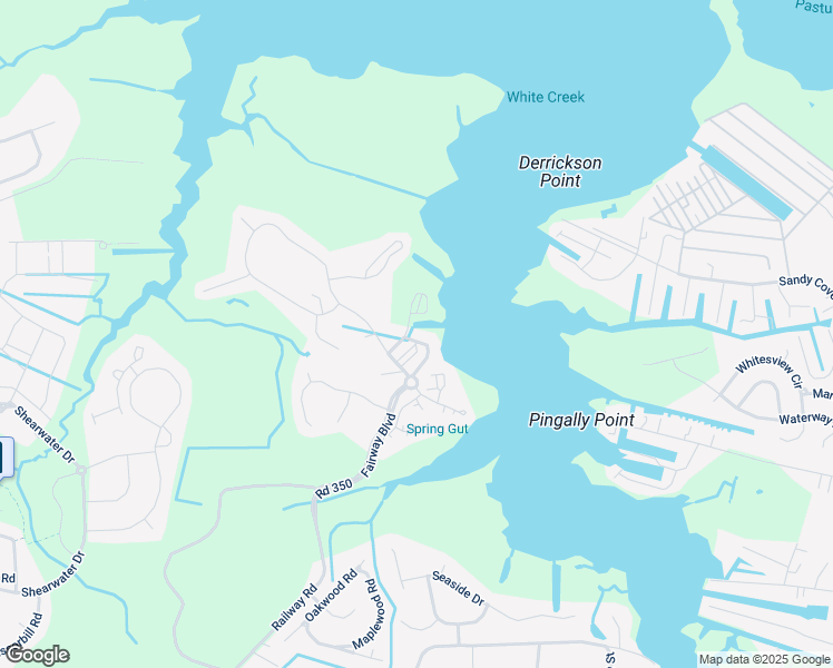 map of restaurants, bars, coffee shops, grocery stores, and more near 30406 Anderson Drive in Ocean View