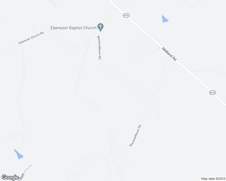 map of restaurants, bars, coffee shops, grocery stores, and more near 11230 Blackwelltown Road in Midland
