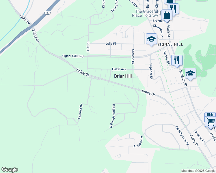 map of restaurants, bars, coffee shops, grocery stores, and more near 39 Millie Street in Belleville