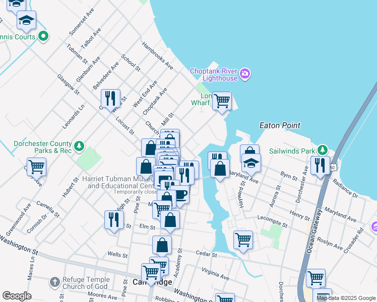 map of restaurants, bars, coffee shops, grocery stores, and more near 206 High Street in Cambridge
