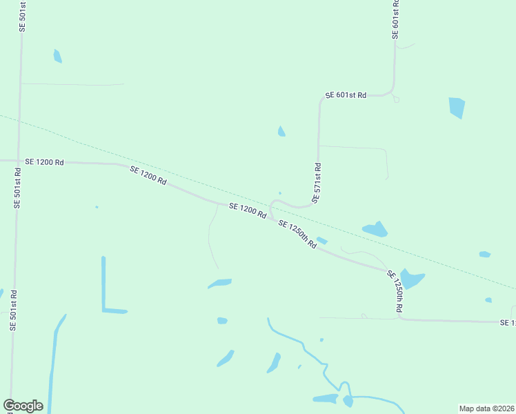 map of restaurants, bars, coffee shops, grocery stores, and more near 581 Southeast 1200 Road in Leeton