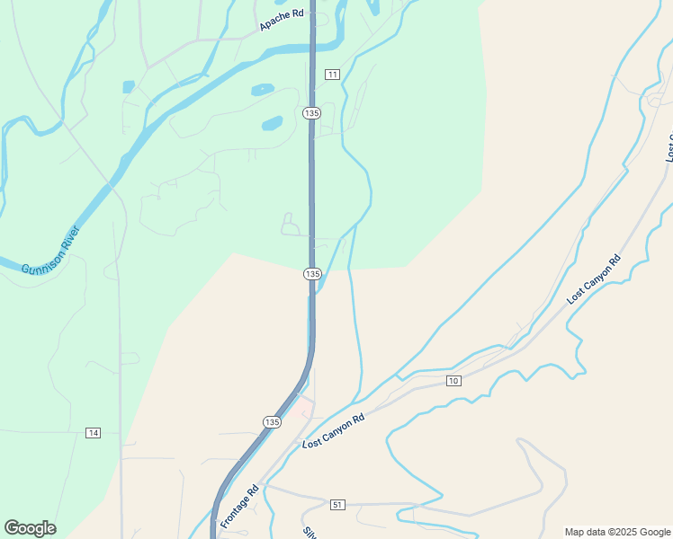 map of restaurants, bars, coffee shops, grocery stores, and more near 2000 Colorado 135 in Gunnison