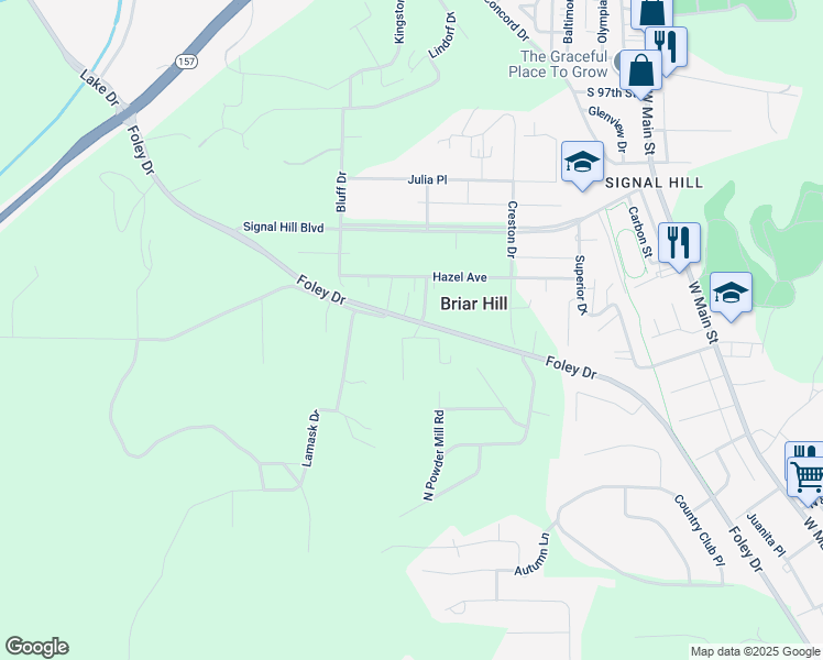 map of restaurants, bars, coffee shops, grocery stores, and more near 39 Millie Street in Belleville