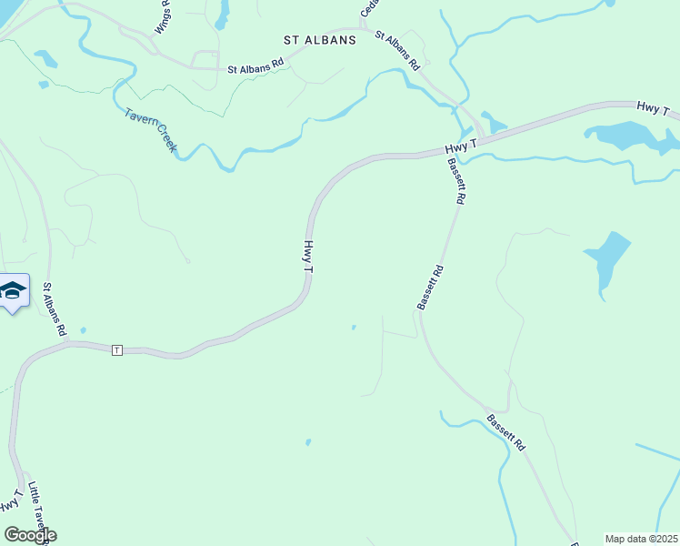 map of restaurants, bars, coffee shops, grocery stores, and more near 616 Highway T in Pacific