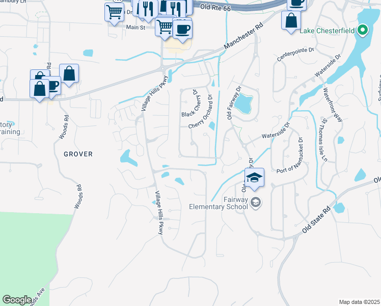 map of restaurants, bars, coffee shops, grocery stores, and more near in Wildwood
