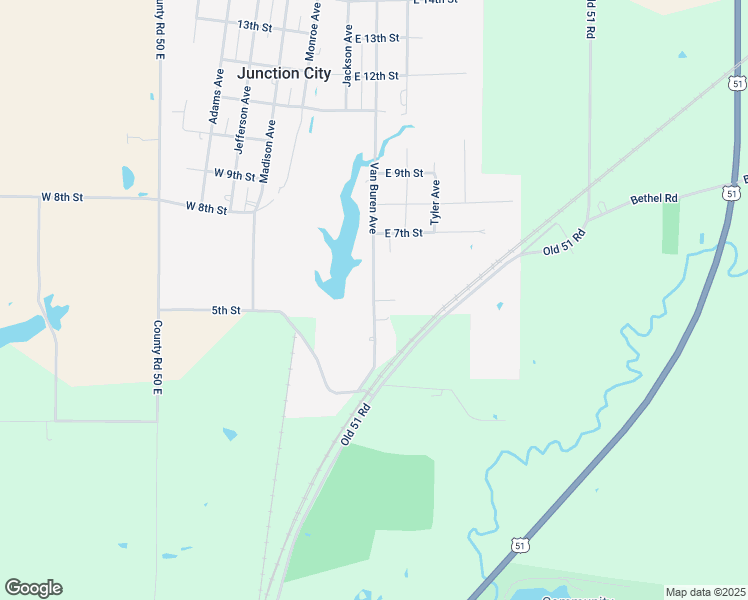 map of restaurants, bars, coffee shops, grocery stores, and more near 463 Van Buren Avenue in Sandoval