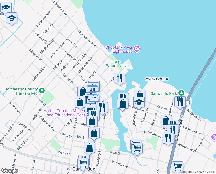 map of restaurants, bars, coffee shops, grocery stores, and more near 200 High Street in Cambridge
