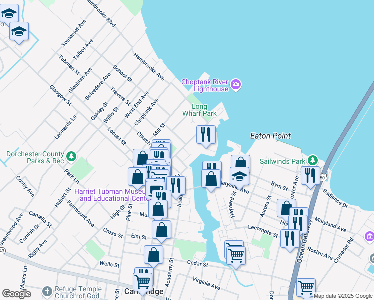 map of restaurants, bars, coffee shops, grocery stores, and more near 200 High Street in Cambridge